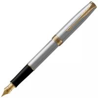 PARKER перьевая ручка Sonnet Core F527, 1931504, черный цвет чернил, 1 шт