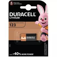 Батарейка Duracell CR123, 3 вольта, в упаковке: 1 шт