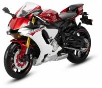 Мотоцикл металл коллекционный . 1:12 YAMAHA YZF-R1, 21 см красный, свободный ход колес