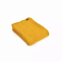 Плед шерстяной Tweedmill (Великобритания) с альпака вязаный Knitted Alpaca - Mustard