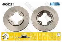 Диск тормозной HONDA ACCORD 90 98 CIVIC 95 05 ROVER 600 93 99 передний GIRLING 6020241