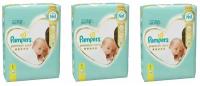 Подгузники Pampers premium care 2-5кг, 66шт, комплект: 3 упаковки