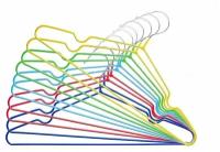 Вешалка-плечики для одежды с противоскользящим покрытием, разноцветные10 шт