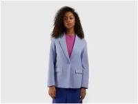 Пиджак UNITED COLORS OF BENETTON, размер 44, фиолетовый