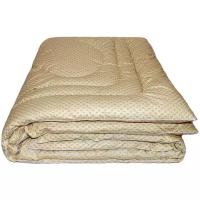 Одеяло Соната Люкс овечья шерсть, теплое, 172 х 205 см (бежевый)