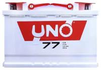 Аккумулятор легковой Uno 77 а/ч 670А Обратная полярность