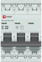 Выключатель автоматический 3п C 32А 6кА ВА 47-63N EKF PROxima EKF M636332C