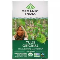 Чай зеленый Organic India Tulsi original в пакетиках