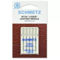 Игла/иглы Schmetz Leather 130/705 H LL 100/16 серебристый