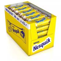 Батончик Nesquik с какао-нугой, коробка, 43 г, 36 шт