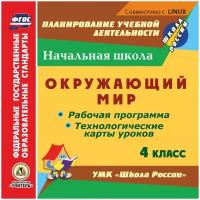 Учитель CD-ROM. Окружающий мир. 4 класс. Рабочая программа и технологические карты уроков по УМК 