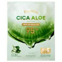 Успокаивающая маска с центеллой и алоэ для лица Missha Premium Cica Aloe Sheet Mask