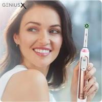 Электрическая зубная щетка Oral-B Genius X, rose gold