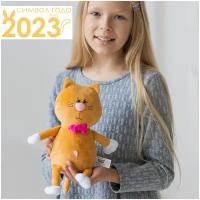 Мягкая игрушка «Кот Томас рыжий с бантиком», 20 см