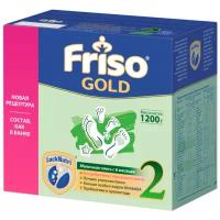 Смесь Friso Frisolaс Gold 2 без пальмового масла, с 6 до 12 месяцев, 1200 г