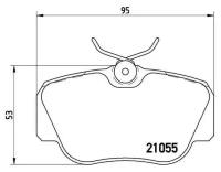 Дисковые тормозные колодки передние TRIALLI PF 4269 для Mercedes-Benz 190 (4 шт.)