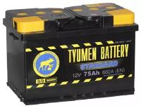 Аккумулятор автомобильный TYUMEN BATTERY STANDARD 75 А/ч 660 А прям. пол. Росс. авто (278x175x190)