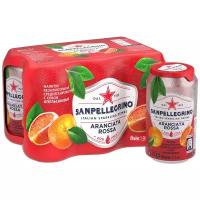 Газированный напиток Sanpellegrino Aranciata Rossa Красный апельсин, 0.33 л, 6 шт