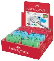 Faber-Castell Набор ластиков Sleeve mini translucent, 24 шт красный/синий/зеленый 24 шт