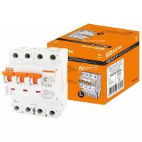 Автоматический Выключатель Дифференциального тока селективного типа АВДТ 63S 4P(3P+N) C50 300мА 6кА тип А TDM