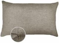 Подушка декоративная на диван кантри рогожка 35х55 серый