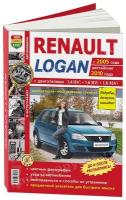 Автокнига: руководство / инструкция по ремонту и эксплутации RENAULT LOGAN (рено логан) бензин с 2005 года выпуска + рестайлинг 2010 года в цветных фотографиях, 978-5-91685-016-1, издательство Мир Автокниг