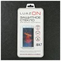 Защитные плёнки и стёкла Luazon Home Защитное стекло 2.5D LuazON для iPhone 6/6S, полный клей