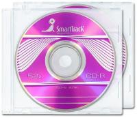 Диск SmartTrack CD-R 700Mb 52x, slim box (прозрачный), 2 шт