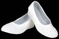 Туфли женские нат. кожа Эмануэла ПВХ ALMI (арт. 6813-00101) белые (размер 35)