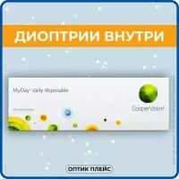 Контактные линзы CooperVision MyDay Daily Disposable (30 линз) -1.75 R 8.4, однодневные, прозрачные