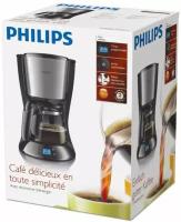 Кофеварка капельная Philips HD7459 Daily Collection, черный/металлик