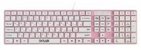 Клавиатура Delux K1000 Pink/White