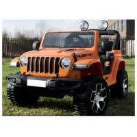 Электромобиль Jeep Rubicon 4WD (DK-JWR555), оранжевый глянец