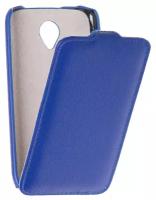 Кожаный чехол для Lenovo S750 Art Case (Голубой)