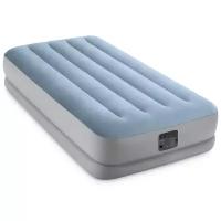 Надувная кровать Intex Raised Comfort Airbed (Twin), 99x191х36см, со встроенным насосом 220, 64166