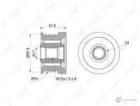 Муфта свободного хода генератора LYNXauto 5S2UWJJ 3652736 PA 1054 0U HHI LYNXAUTO PA1054