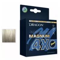 Dragon, Шнур Magnum 4X, 1000м, 0.16мм, 13.80кг, светло-серый