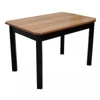 EVITA Стол обеденный раздвижной деревянный Руми 1Р, 120х80/Стол для кухни/Стол для гостинной/Стол для столовой/массив/шпон