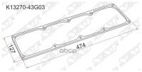 Прокладка Клапанной Крышки Ns Td23, Td25, Td27#, Qd32, 92- Wd21/R20/F22/F23 Sat арт. K13270-43G03