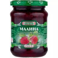 Дробленая малина Экопродукт с сахаром, банка 320 г