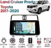 Штатная магнитола Wide Media Toyota Land Cruiser Prado 2017+ [Android 10, 10 дюймов, 3/32GB, 8 ядер, TDA7850, DSP, SPDIF, QLED, 1280*720]