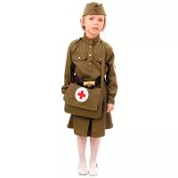 Карнавальный костюм Пуговка Военная медсестра с сумкой