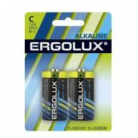 Батарейка Ergolux Alkaline LR14, в упаковке: 2 шт