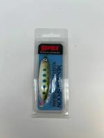 Блесна для рыбалки колебалка незацепляйка RAPALA Rattlin' Minnow Spoon цвет RMS-05 Зелено-Серебристый 6.5 см. 10 гр приманка рыболовная