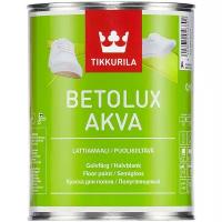 Краска полиуретановая Tikkurila Betolux Akva влагостойкая моющаяся полуглянцевая белый 0.9 л