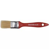 Кисть флейцевая Master Color 30-0121 толщ. 12 мм, 70% ПБT/30% светл. натур. щетина, нерж. обжим, пла ст. ручка, ширина 30 мм