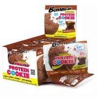 Низкокалорийное протеиновое печенье Bombbar Protein Cookie без сахара 