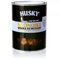 Краска алкидная (А) HUSKY Klondike по металлу гладкая глянцевая Черный RAL 9005 0.9 л 1.11 кг