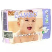 Bambo Nature подгузники Newborn (2-4 кг) 28 шт