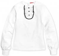Школьная трикотажная блузка Pelican для девочки, рост 116, белый